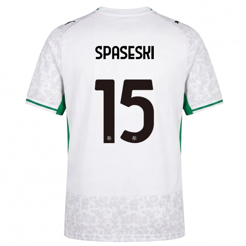 Danxen Men Dejan Spaseski #15 White Black Green Away Jersey 2026/27 T-Shirt