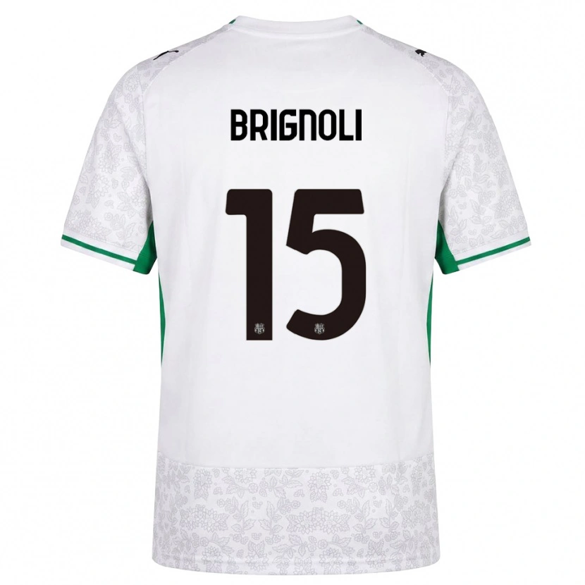 Danxen Men Benedetta Brignoli #15 White Black Green Away Jersey 2026/27 T-Shirt