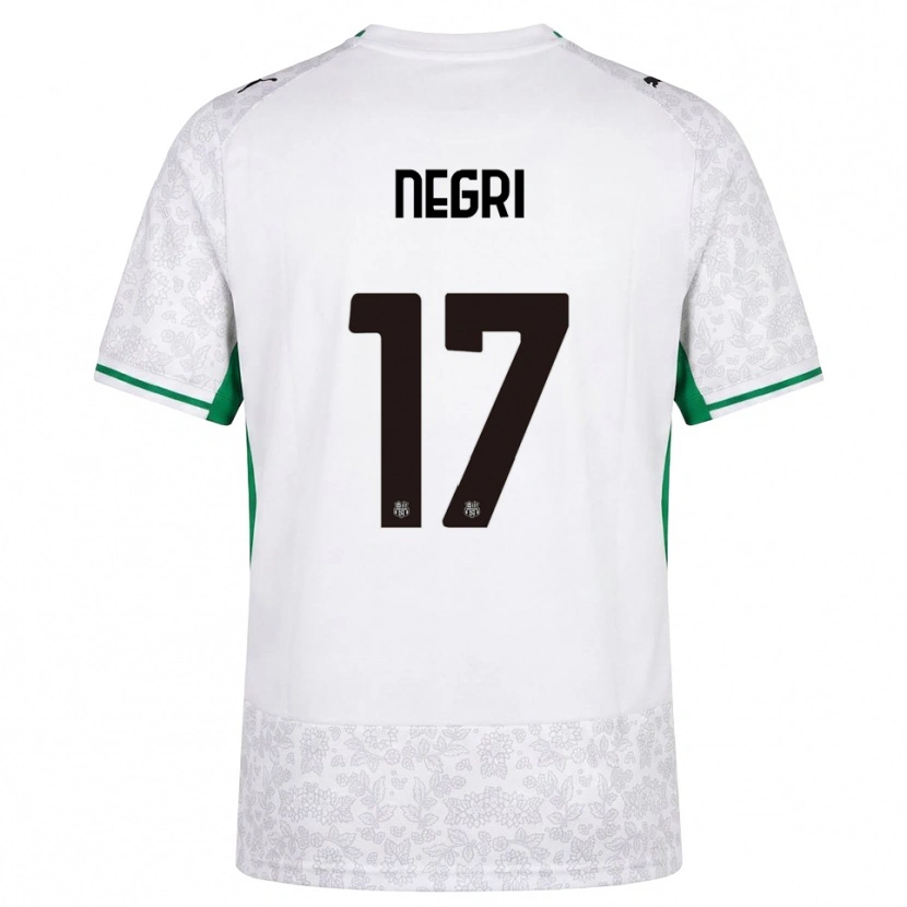 Danxen Men Gabriele Negri #17 White Black Green Away Jersey 2026/27 T-Shirt