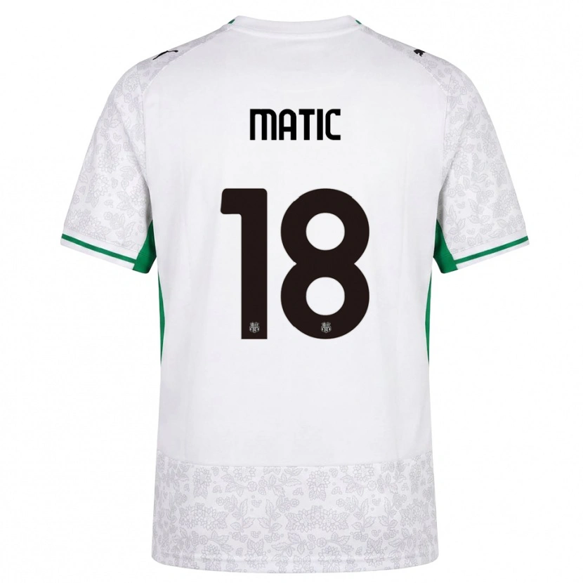 Danxen Men Nemanja Matić #18 White Black Green Away Jersey 2026/27 T-Shirt