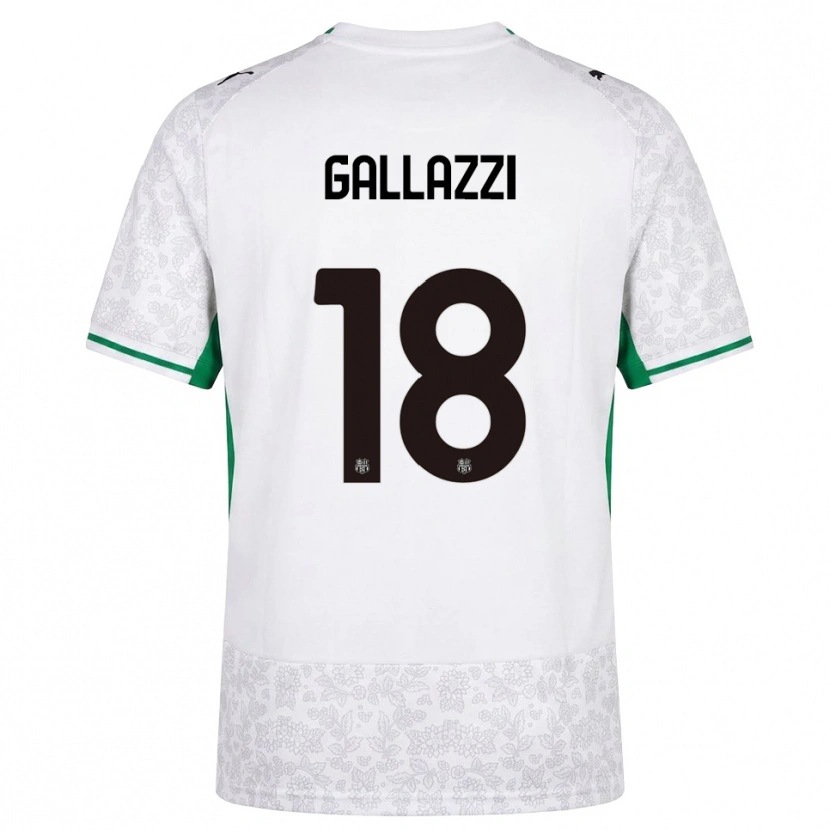 Danxen Men Valentina Gallazzi #18 White Black Green Away Jersey 2026/27 T-Shirt