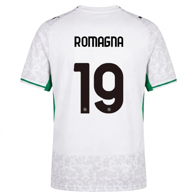 Danxen Men Filippo Romagna #19 White Black Green Away Jersey 2026/27 T-Shirt