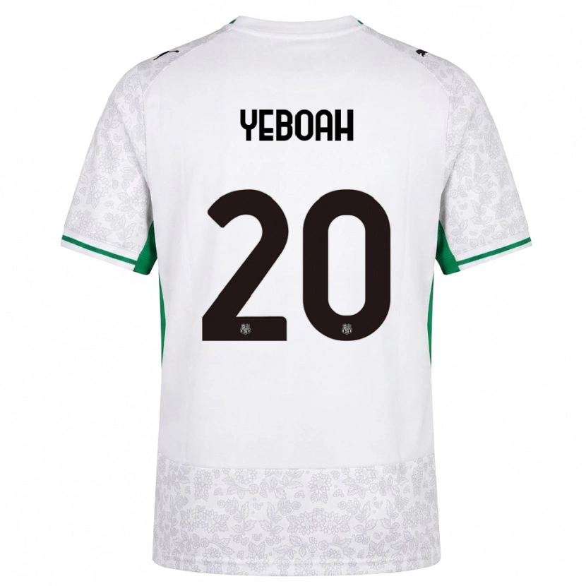 Danxen Men Daniel Yeboah #20 White Black Green Away Jersey 2026/27 T-Shirt