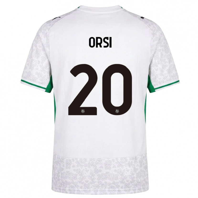 Danxen Men Benedetta Orsi #20 White Black Green Away Jersey 2026/27 T-Shirt