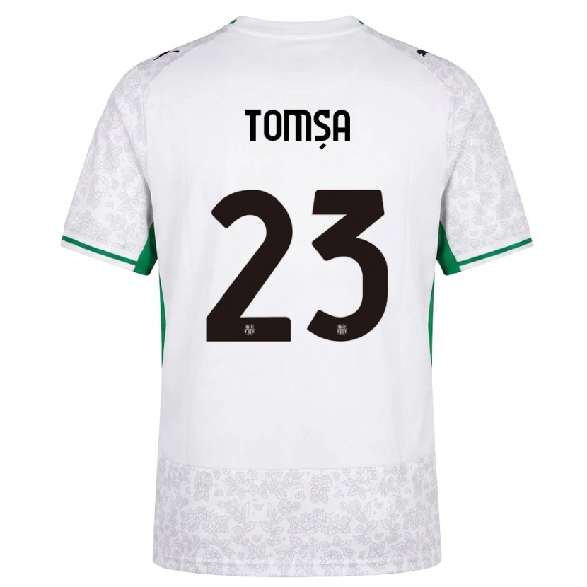 Danxen Men Troy Tomșa #23 White Black Green Away Jersey 2026/27 T-Shirt