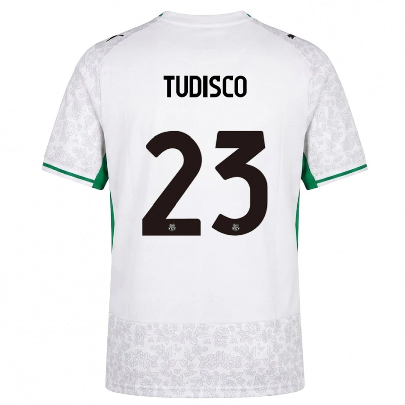 Danxen Men Giorgia Tudisco #23 White Black Green Away Jersey 2026/27 T-Shirt