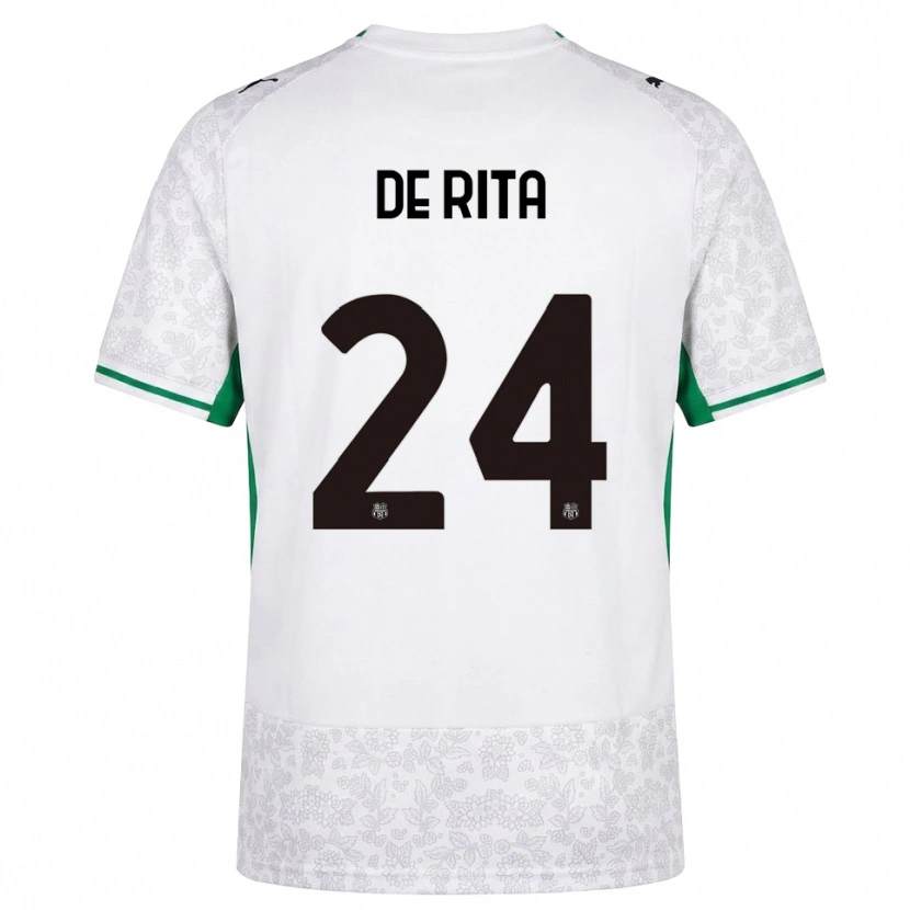 Danxen Men Aurora De Rita #24 White Black Green Away Jersey 2026/27 T-Shirt