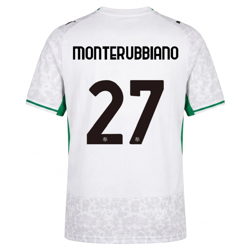 Danxen Men Valeria Monterubbiano #27 White Black Green Away Jersey 2026/27 T-Shirt