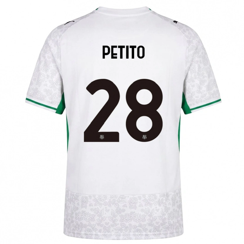 Danxen Men Christian Petito #28 White Black Green Away Jersey 2026/27 T-Shirt