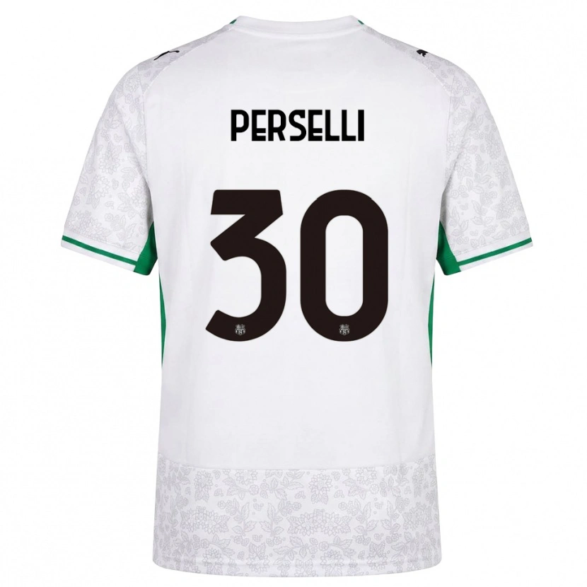 Danxen Men Manuela Perselli #30 White Black Green Away Jersey 2026/27 T-Shirt
