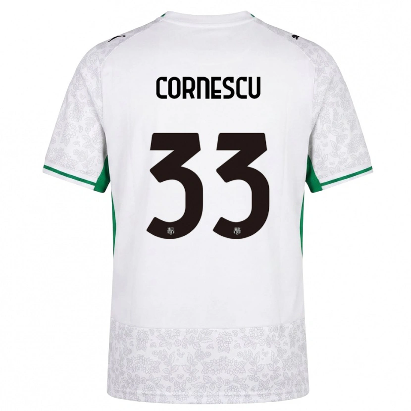 Danxen Men Iustin Cornescu #33 White Black Green Away Jersey 2026/27 T-Shirt