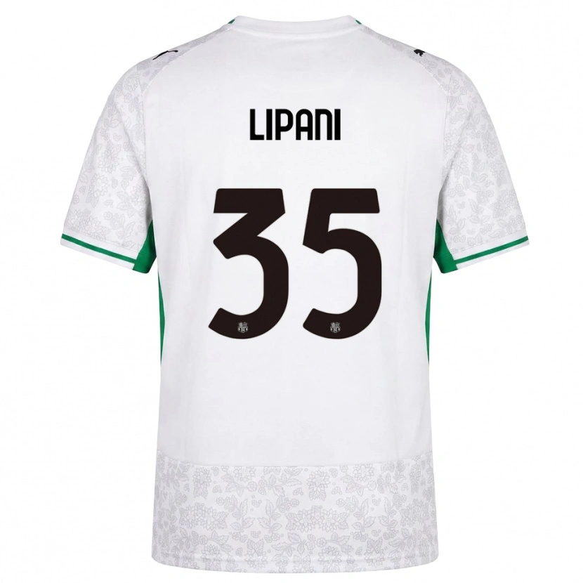 Danxen Men Luca Lipani #35 White Black Green Away Jersey 2026/27 T-Shirt
