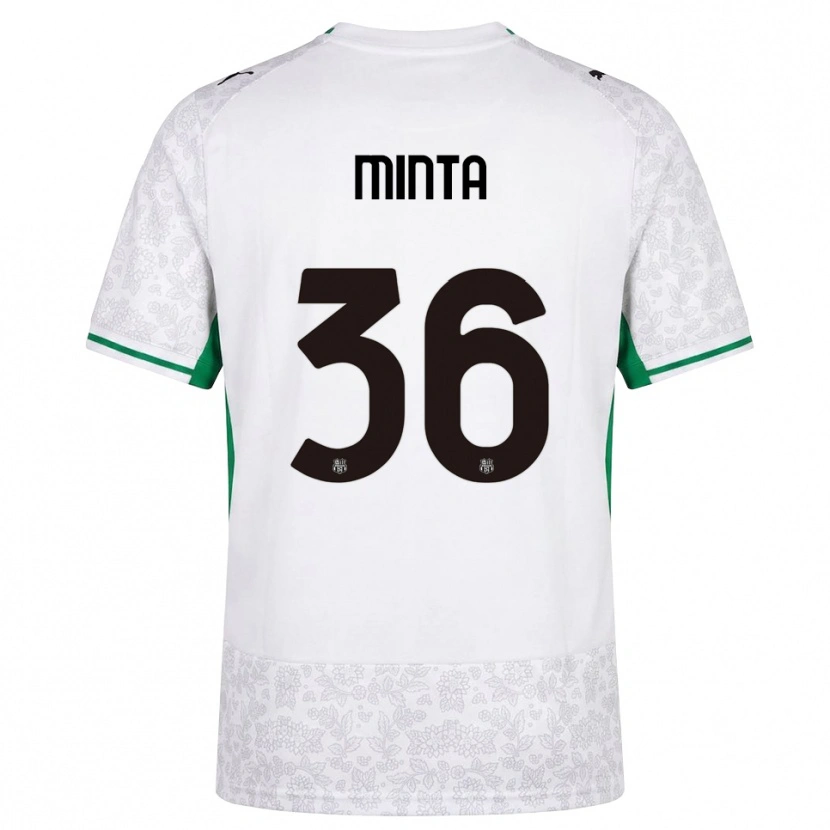 Danxen Men Amoako Minta #36 White Black Green Away Jersey 2026/27 T-Shirt