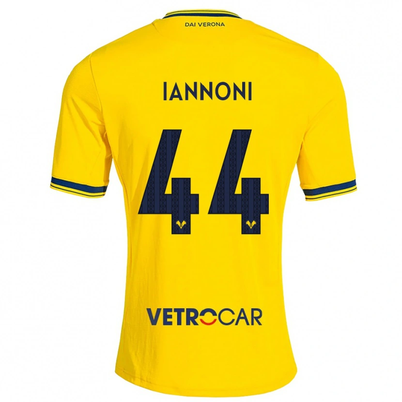 Danxen Men Edoardo Iannoni #44 Yellow Red Away Jersey 2026/27 T-Shirt