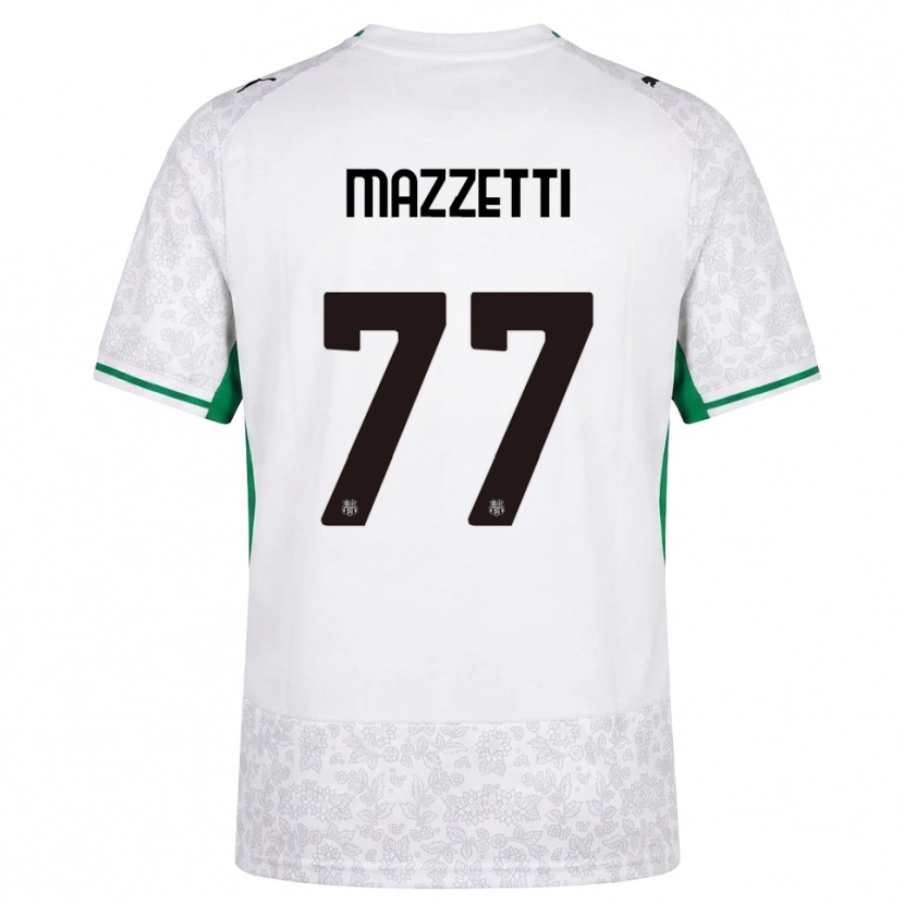 Danxen Men Riccardo Mazzetti #77 White Black Green Away Jersey 2026/27 T-Shirt