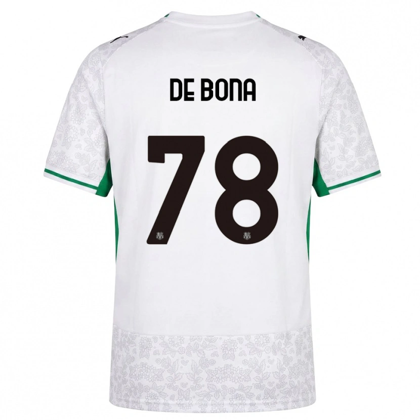 Danxen Men Francesca De Bona #78 White Black Green Away Jersey 2026/27 T-Shirt