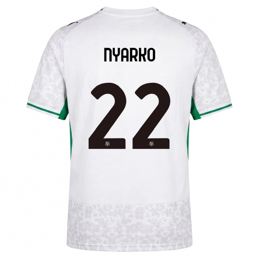 Danxen Men Lorenzo Nyarko #22 White Black Green Away Jersey 2026/27 T-Shirt