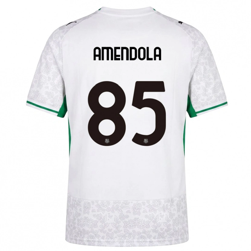 Danxen Men Catello Amendola #85 White Black Green Away Jersey 2026/27 T-Shirt