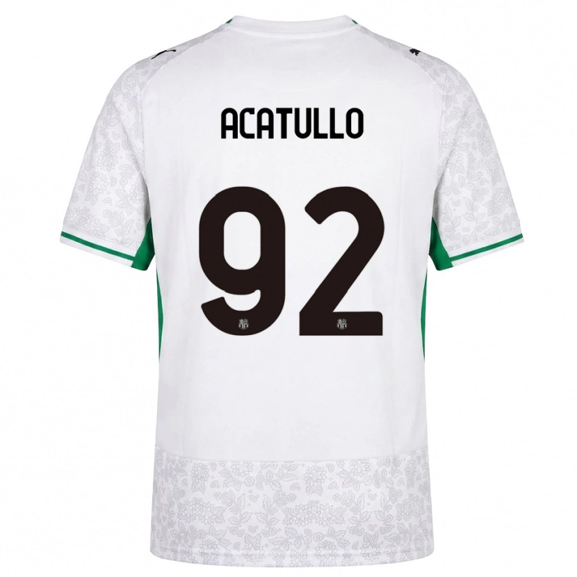 Danxen Men Cristian Acatullo #92 White Black Green Away Jersey 2026/27 T-Shirt