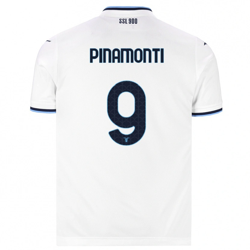 Danxen Men Andrea Pinamonti #9 White Navy Blue Away Jersey 2026/27 T-Shirt
