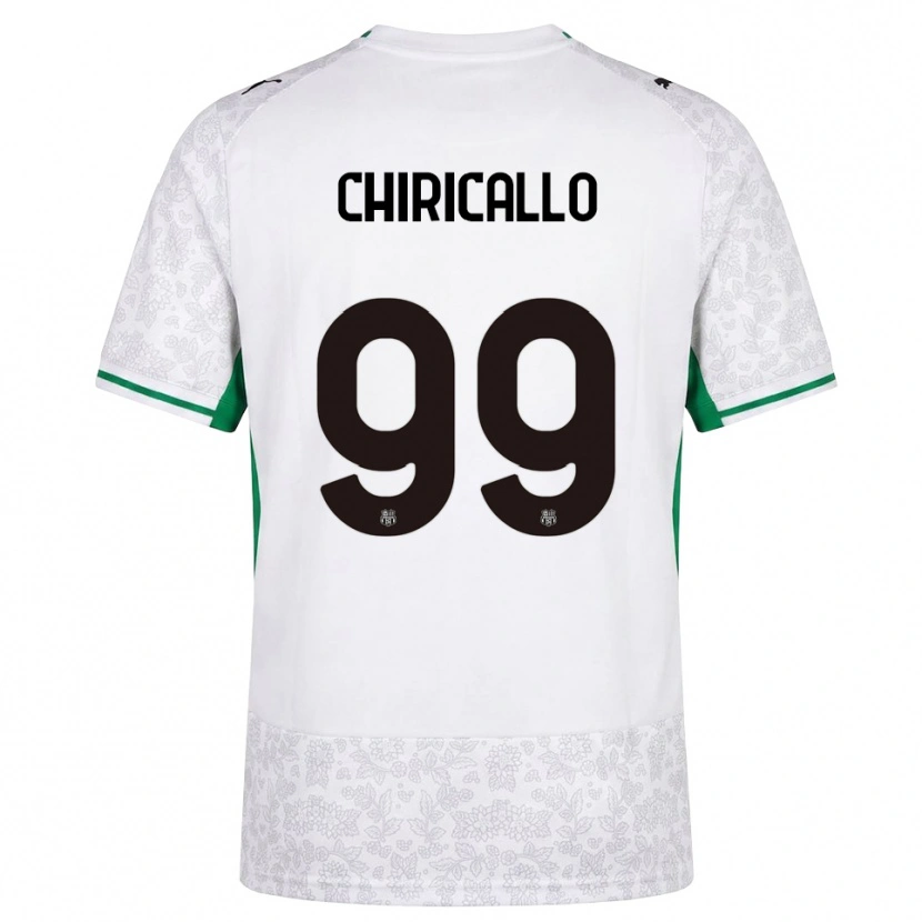 Danxen Men Giovanni Chiricallo #99 White Black Green Away Jersey 2026/27 T-Shirt