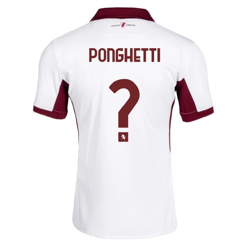 Danxen Men Matteo Ponghetti #0 Burgundy White Red Away Jersey 2026/27 T-Shirt