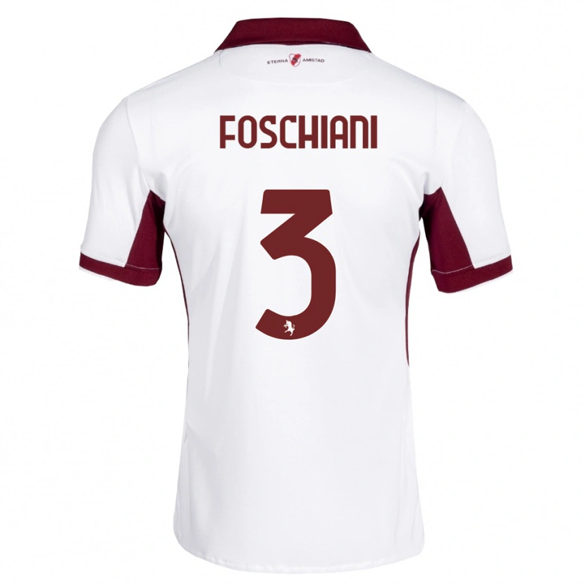 Danxen Men Francesco Foschiani #3 Burgundy White Red Away Jersey 2026/27 T-Shirt