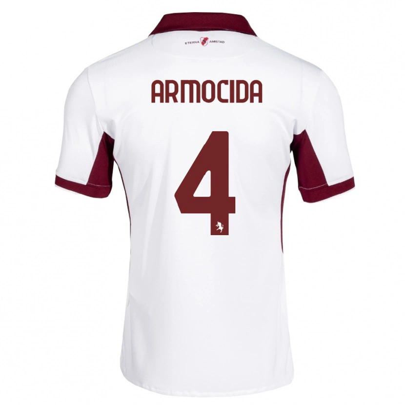 Danxen Men Simone Armocida #4 Burgundy White Red Away Jersey 2026/27 T-Shirt
