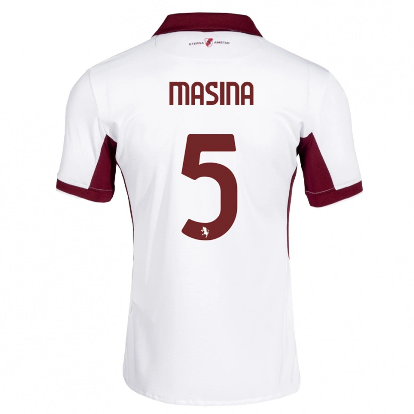 Danxen Men Adam Masina #5 Burgundy White Red Away Jersey 2026/27 T-Shirt