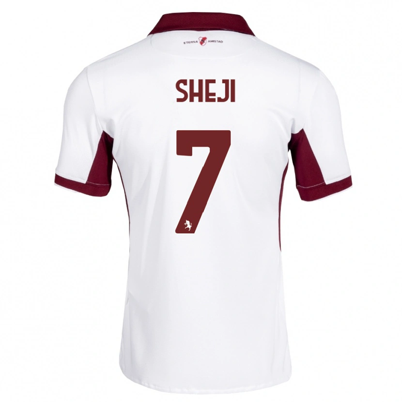 Danxen Men Rikardo Sheji #7 Burgundy White Red Away Jersey 2026/27 T-Shirt