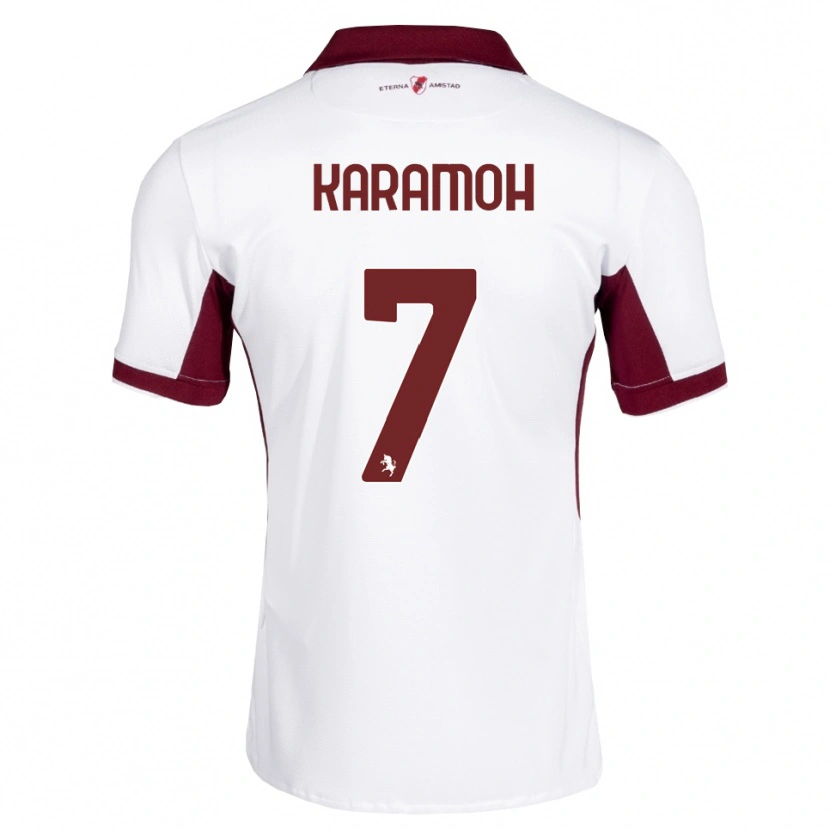 Danxen Men Yann Karamoh #7 Burgundy White Red Away Jersey 2026/27 T-Shirt