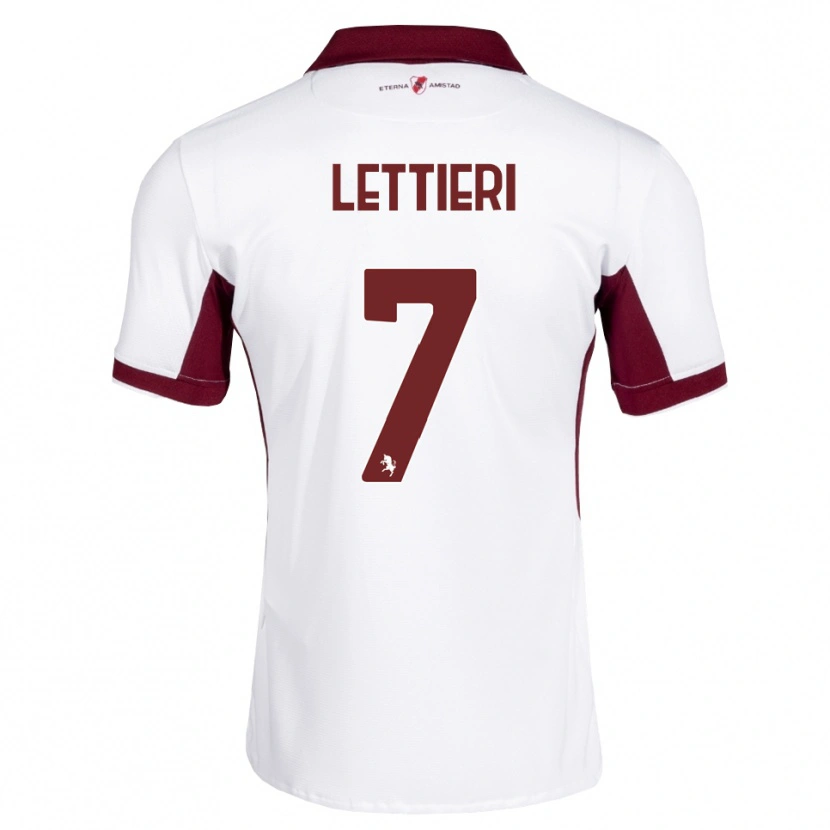 Danxen Men Jessica Lettieri #7 Burgundy White Red Away Jersey 2026/27 T-Shirt