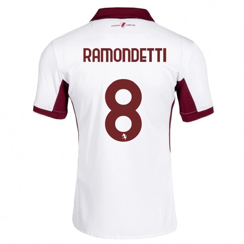 Danxen Men Vittorio Ramondetti #8 Burgundy White Red Away Jersey 2026/27 T-Shirt
