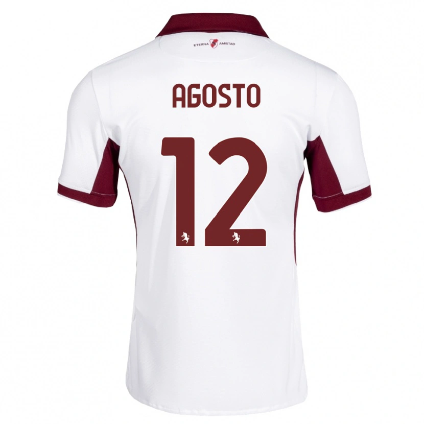 Danxen Men Gabriel Agosto #12 Burgundy White Red Away Jersey 2026/27 T-Shirt