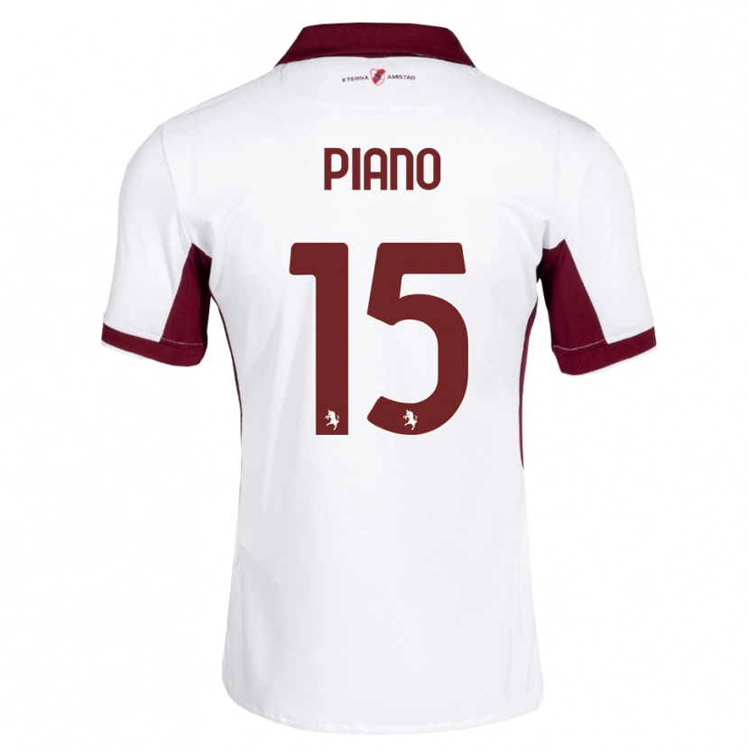 Danxen Men Enrico Piano #15 Burgundy White Red Away Jersey 2026/27 T-Shirt