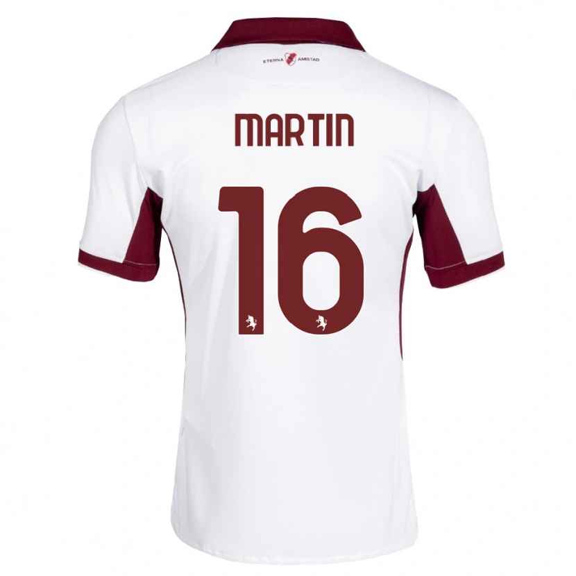 Danxen Men Francesca Martin #16 Burgundy White Red Away Jersey 2026/27 T-Shirt