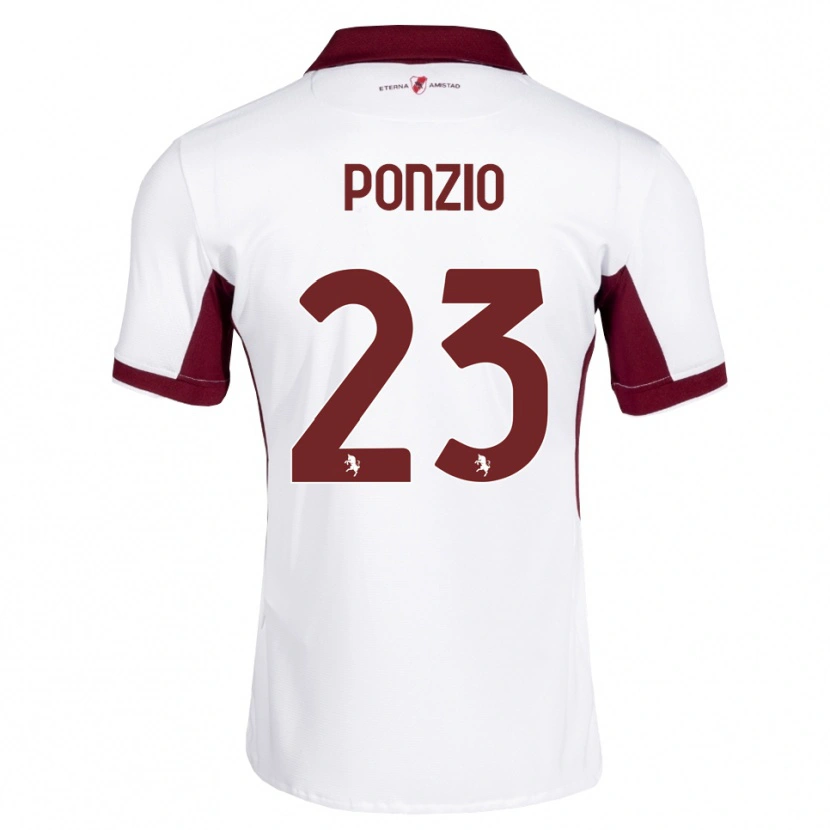 Danxen Men Erika Ponzio #23 Burgundy White Red Away Jersey 2026/27 T-Shirt