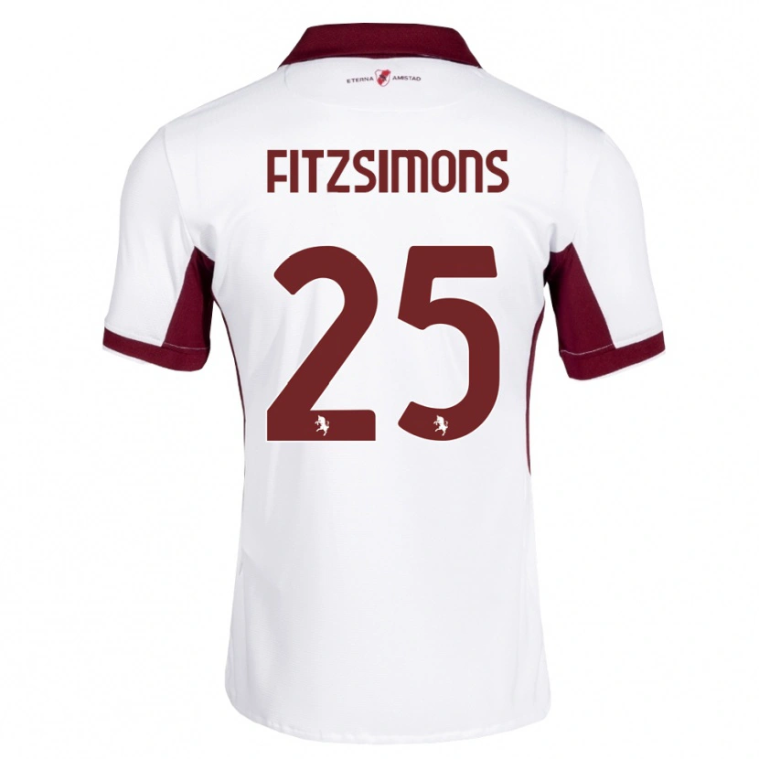 Danxen Men Luke Fitzsimons #25 Burgundy White Red Away Jersey 2026/27 T-Shirt