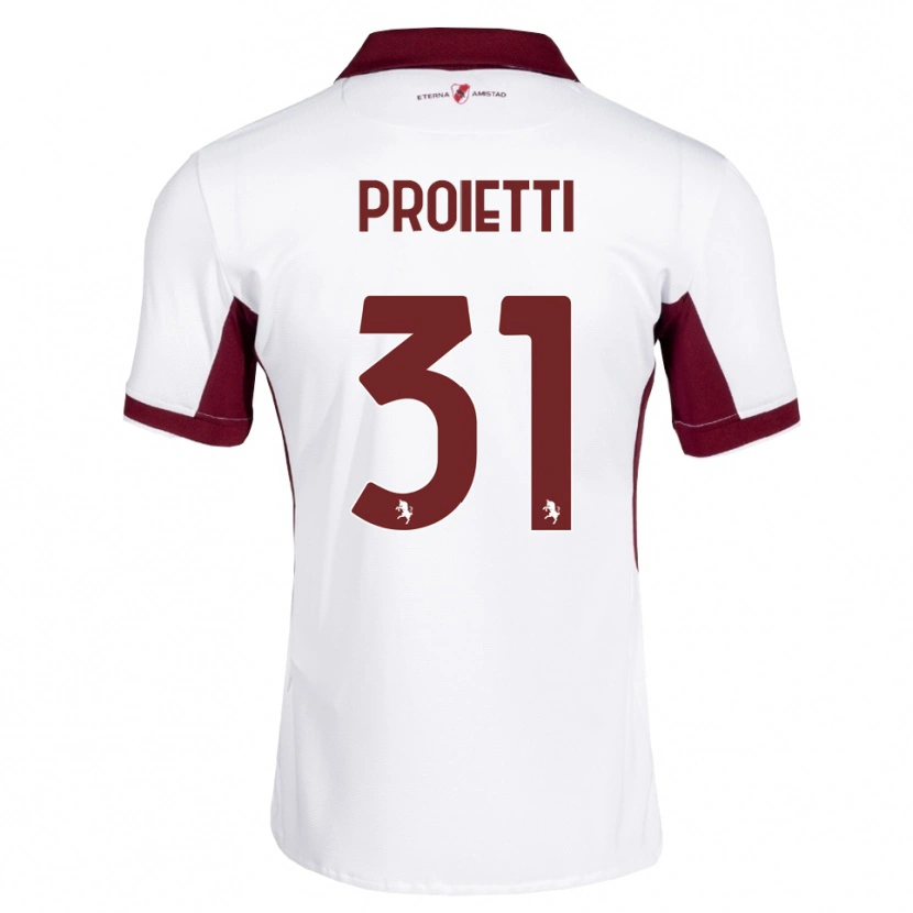 Danxen Men Riccardo Proietti #31 Burgundy White Red Away Jersey 2026/27 T-Shirt