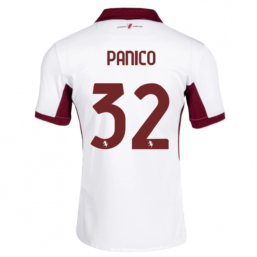 Danxen Men Patrizia Panico #32 Burgundy White Red Away Jersey 2026/27 T-Shirt