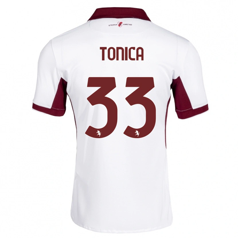 Danxen Men Daniel Tonica #33 Burgundy White Red Away Jersey 2026/27 T-Shirt
