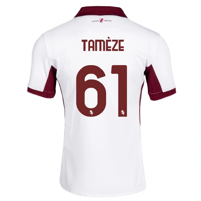 Danxen Men Adrien Tamèze #61 Burgundy White Red Away Jersey 2026/27 T-Shirt