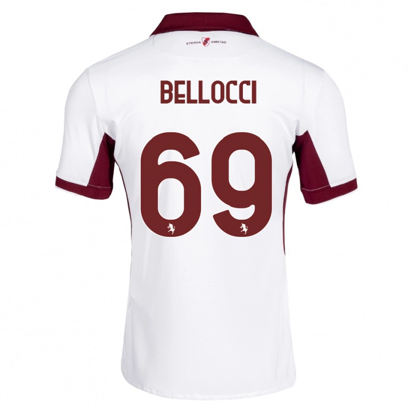 Danxen Men Andrea Bellocci #69 Burgundy White Red Away Jersey 2026/27 T-Shirt