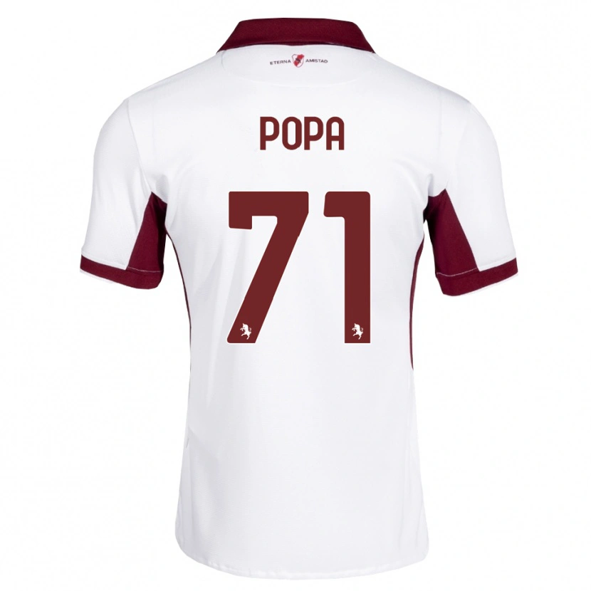 Danxen Men Mihai Popa #71 Burgundy White Red Away Jersey 2026/27 T-Shirt