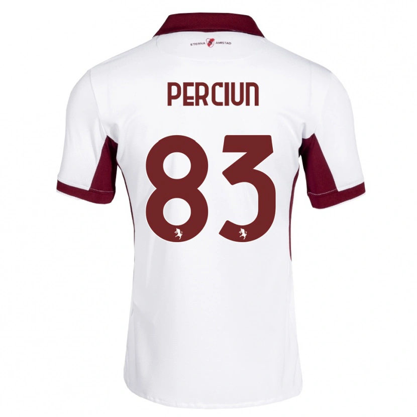 Danxen Men Sergiu Perciun #83 Burgundy White Red Away Jersey 2026/27 T-Shirt