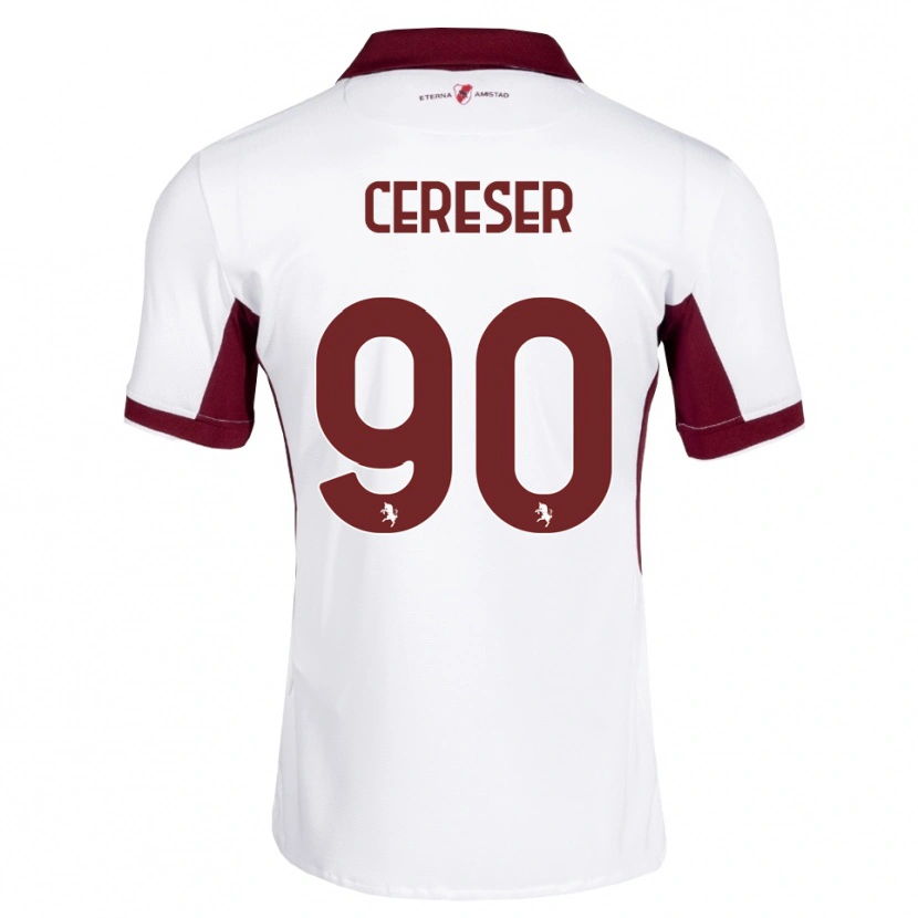 Danxen Men Francesco Cereser #90 Burgundy White Red Away Jersey 2026/27 T-Shirt