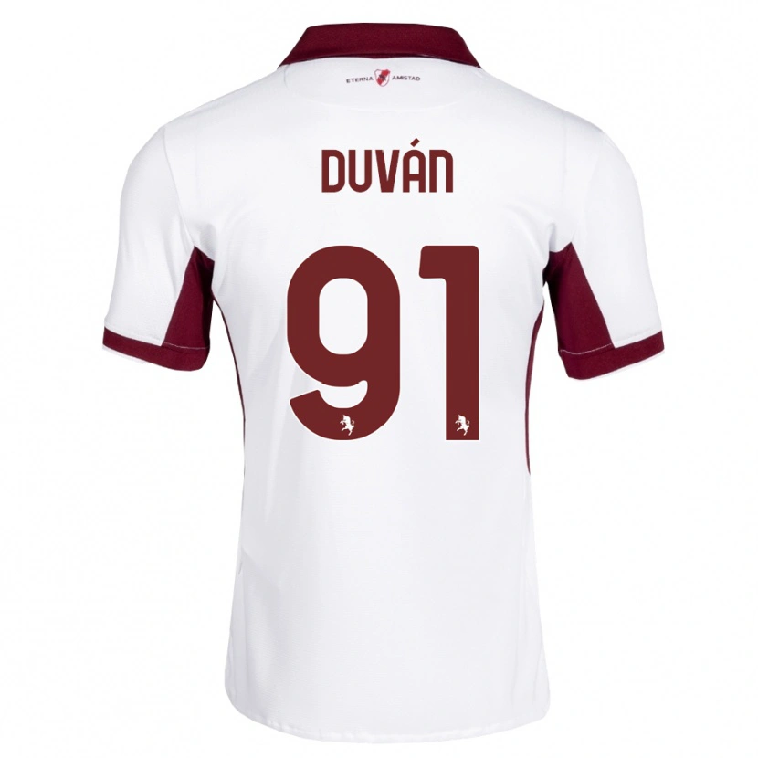 Danxen Men Duván Zapata #91 Burgundy White Red Away Jersey 2026/27 T-Shirt