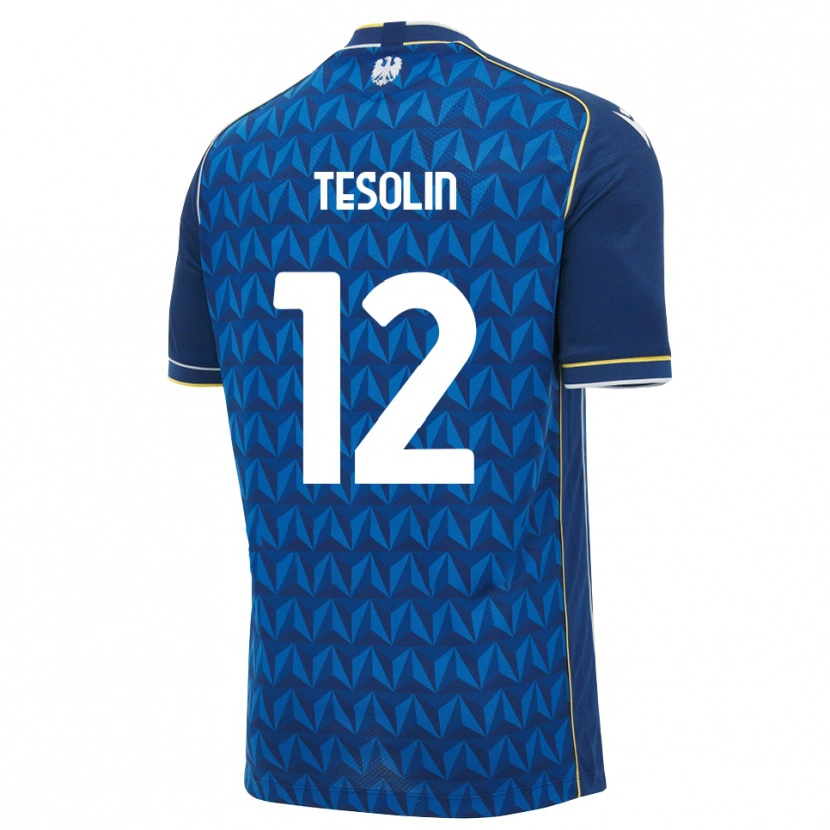 Danxen Men Matteo Tesolin #12 Royal Blue White Blue Away Jersey 2026/27 T-Shirt