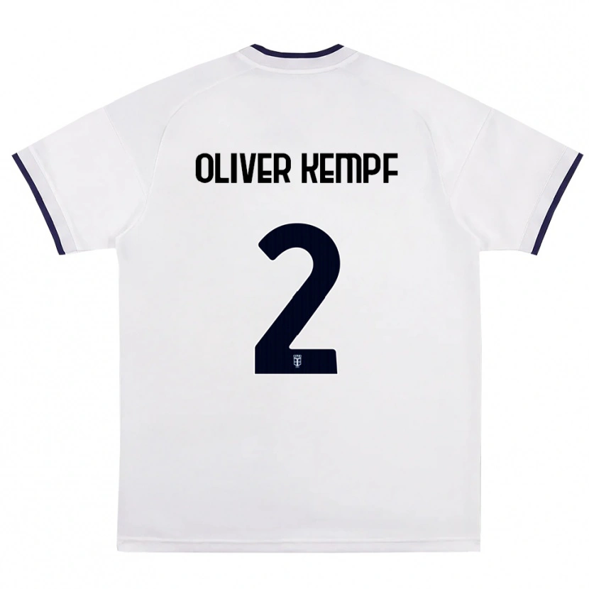 Danxen Men Marc Oliver Kempf #2 White Red Royal Blue Away Jersey 2026/27 T-Shirt