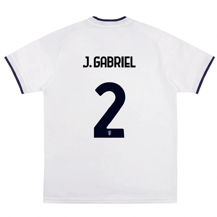 Danxen Men João Gabriel #2 White Red Royal Blue Away Jersey 2026/27 T-Shirt